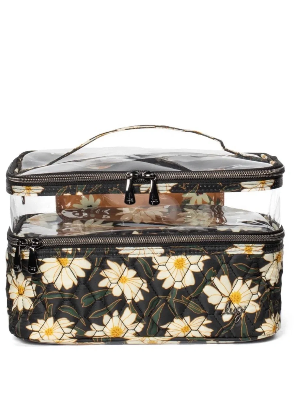 NWT Lug Whoosh Clearview Cosmetic Case in Autumn Daisies